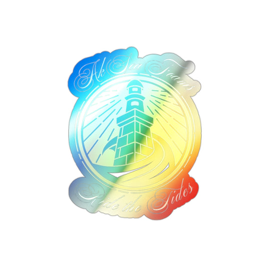 Holographic Die-Cut Sticker — AK Sea Foams Logo