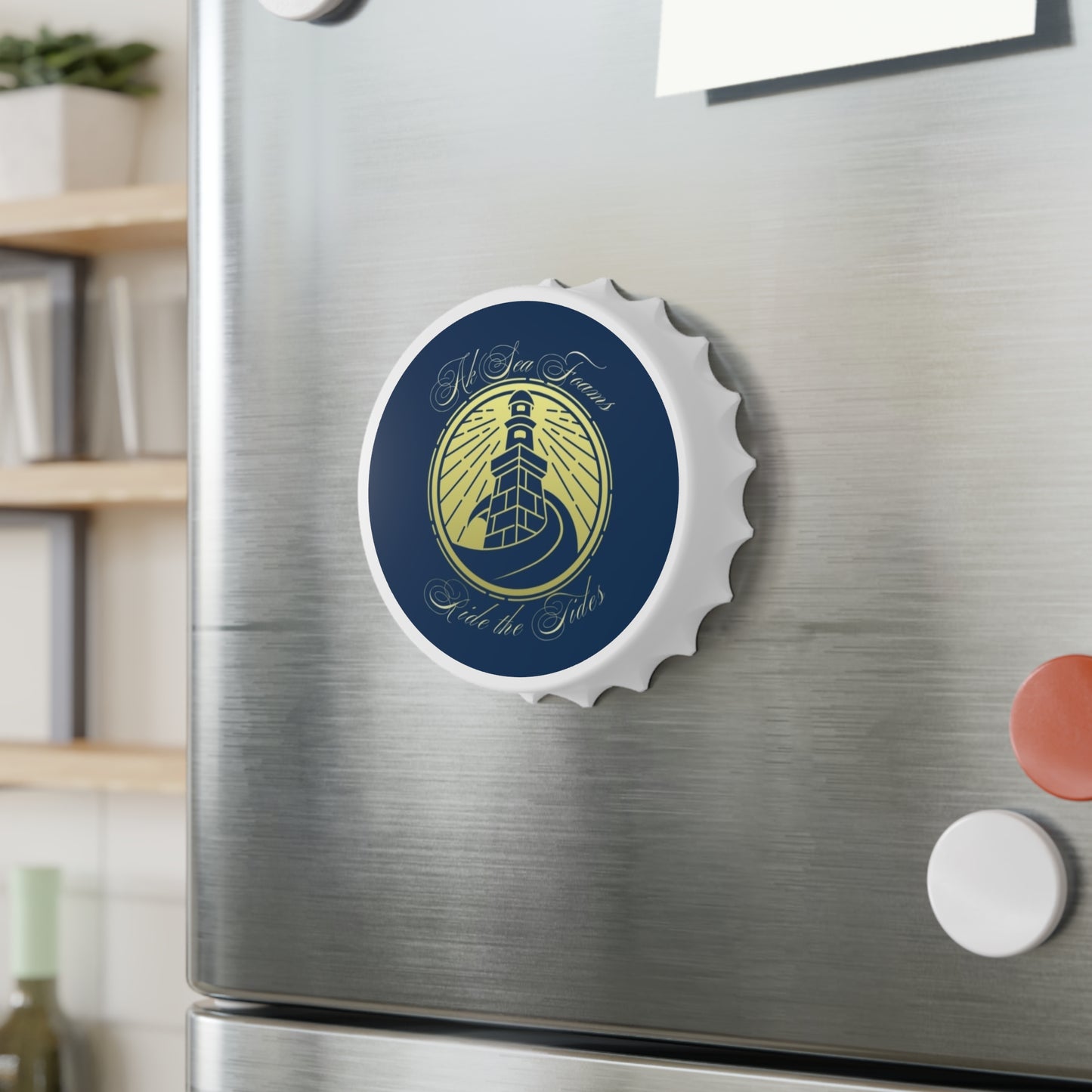 Bottle Opener - AK Sea Foams Logo Lighthouse Design